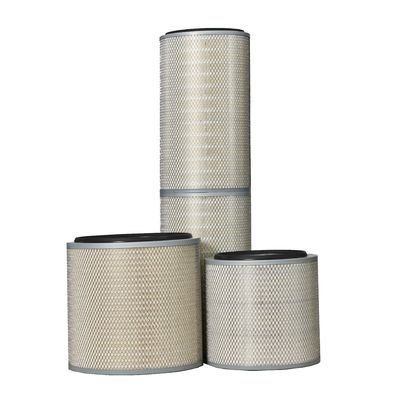 Materielle Leistungsfähigkeit 99,9% zylinderförmiger Staub-Kollektor-Patronen-Filter Hochspg