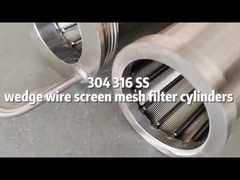 Filterk Korrosionsschutz S316 selbstreinigende FITO Keildrahtpatrone für Zirkonschleifmaschine