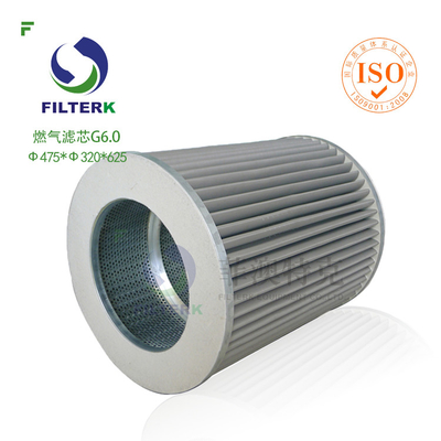 G6.0 Gasfilter Element für Naturgas Filtrec WX154 / WX257 Ersatz Dauerhafte Präzisionsfiltration