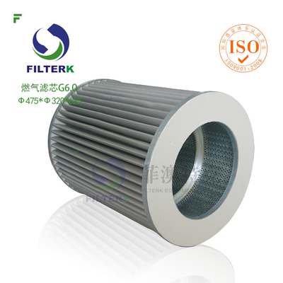 G6.0 Gasfilter Element für Naturgas Filtrec WX154 / WX257 Ersatz Dauerhafte Präzisionsfiltration