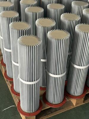 Flanschmontage Edelstahl Faltenbalg Metallfilterpatrone Wiederverwendbarer waschbarer industrieller gefalteter Filterelement