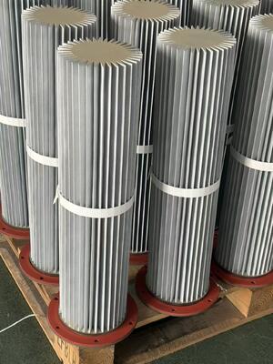 Flanschmontage Edelstahl Faltenbalg Metallfilterpatrone Wiederverwendbarer waschbarer industrieller gefalteter Filterelement