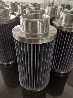 Spunbond faltete Staub-Filter mit Faden-Edelstahl-Abdeckung
